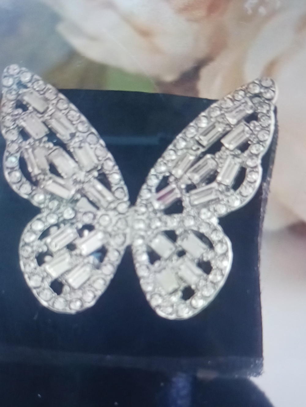 Crystal Butterfly Ring